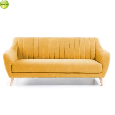 China (Other) Online Modern Yellow Nordic Adjustable 3 Seater Living Room Fabric Sofa Set Home Furniture Designs for sale