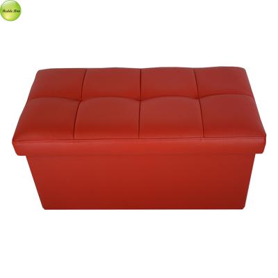 China DE LUXE storage box, home decorative red folding storage box for sale