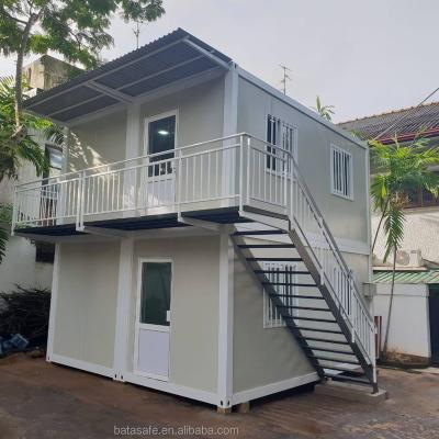 China Modern Two Chamber Prefab 40ft Flat Pack Shipping Container Container House for sale