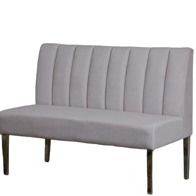 China Wholesale Nordic Modern Comfortable Cabin Sofa Adjustable Sofa Hotel Cafe Furniture Silver Metal Legs (Size) Dining Card Seat Sofa for sale