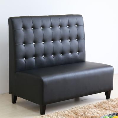 China (Size)L Shape Adjustable Luxury Black Chesterfield Button PU Leather Restaurant Dining Booth Seating Sofas for sale