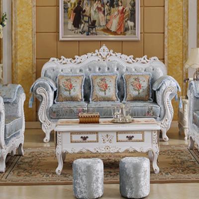 China (Other) Sofa Luxury Design Leather European Style Solid Wood Adjustable Antique Sofa for sale