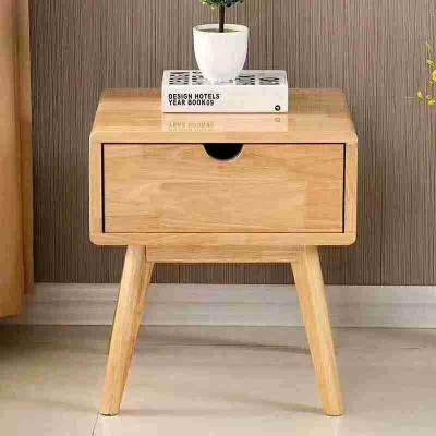 China High Quality Solid Wood Bedside Table (The Other) Adjustable Modern Wooden Nordic Style Bedroom Furniture Nightstand for sale