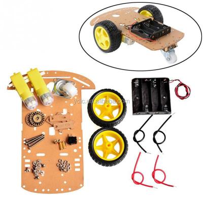 China DIY TOY 2WD Motor Robot Car Smart Chassis Kit Speed ​​Encoder Battery Box for sale