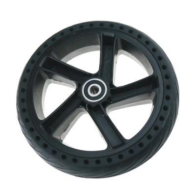 China Aluminum alloy ES scooter spare parts tread honeycomb tire/porous solid tire with aluminum wheel hub for Ninebot ES1/ES2/ES4 scooter for sale