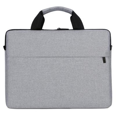 China Oxford Cloth Men's Shoulder Bag Water Resistant Lap Top Case 13 14 High Capacity Gray Portable Briefcase Wholesale Retail 15.6 Inch Laptop Sleeve for sale