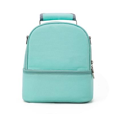 China 2022 new simple and fresh rear bag design double layer large capacity backpack mom ladies zipper storage portable multi-layer bags for sale