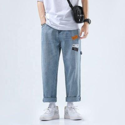 China Breathable OEM ODM Manufacturing Latest Straight Hip Fit Hops Fits 100% Cotton Denim Men Jeans Long Pants for sale