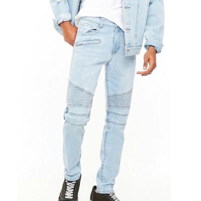 China Hot-selling Color Fade Proof New Arrive Casual Mustache Skinny Custom Men Jeans for sale