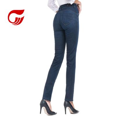 China Latest Fashion VIP Breathable Curvy-Fit Slim Blue Jeans for sale