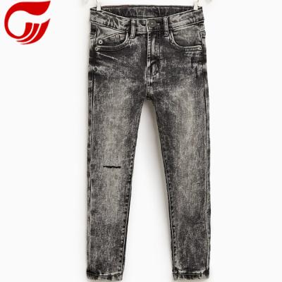 China Last viable design washed slim jeans pants for boy for sale