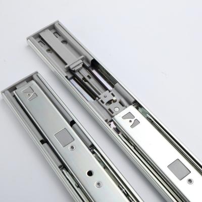 China Contemporary High Quality Push Open Soft Narrow Drawer Slides Telescopic Drawer Slide Channel 45mm Drawer Slide Rail for sale