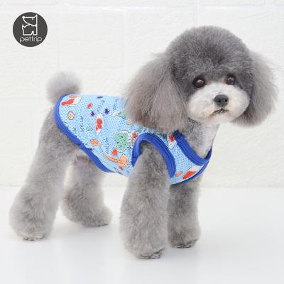 China Cheap Summer Small Dog Clothes Pet Clothing Pet Vest Pet Vest Stocked And Accessories Mesh Cloth Dog Vest for sale