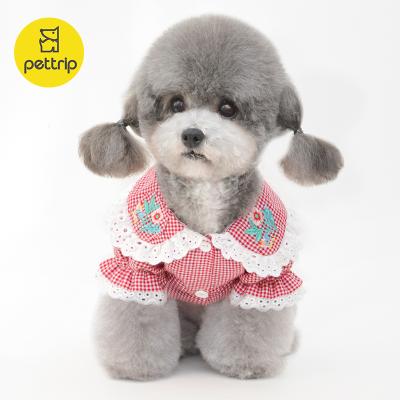 China Stocked Small Dog Clothes Springs And Accessories Fall Dog Shirts And Puppy Pet Dress Clothes for sale