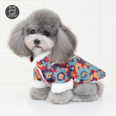 China Stocked Chinese clothes pet clothing dog clothes autumn and winter pet clothes and accessories new year dog clothes for sale