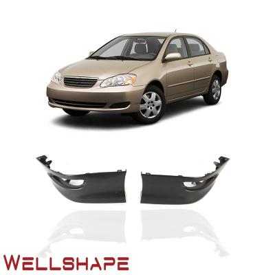 China S Style Fit 05-08 Toyota Corolla S Style Front Bumper Lip Spoiler Pair Black for sale