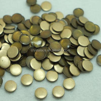 China Factory Wholesale Flatback Iron On Copper Studs, Hot Fix Brass Stud For Jeans for sale