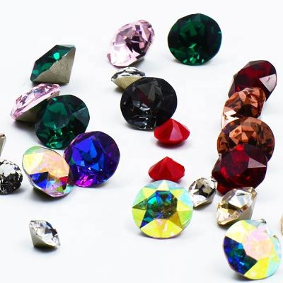 China Pointback Factory Wholesale All Sizes Colors MC Crystal Chatons, Crystal Gemstones For Crystal Jewelry for sale