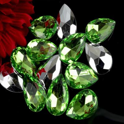 China Flatback Glittering Fany Acrylic Gems Diamond Eco - Friendly Gemstones for sale