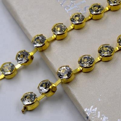 China Pointback Nickel Free Lead Free Reach Regulation Certificated Rhinestones Bezel Cup Chain Rhinestones ss12 for sale