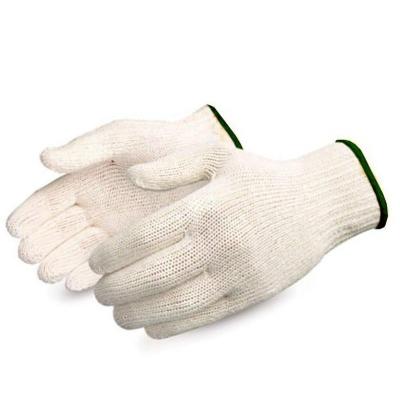 China Factory Price Factory Price White Cotton Knitted Knitted Safety Working Gloves Wear Resistant Anti-Slip 500g Hand for sale