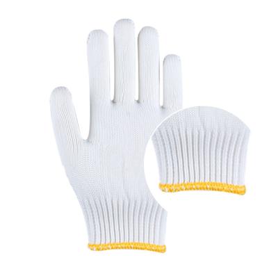 China Wholesale China 100 % Cotton 500g Anti-slip White Knitted Construction Work Working Gloves for sale