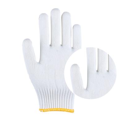 China Wholesale Plain White Cotton Label Sweatproof 700g Work Gloves Anti-Slip for sale