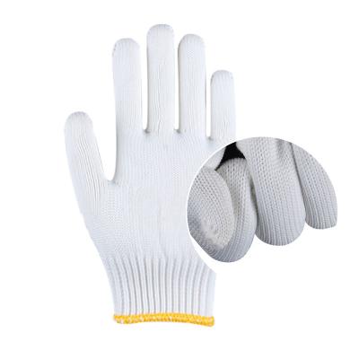 China Hot Selling Labor Safety Anti-Slip Examination Safety Cotton 700g White Labor Gloves for sale