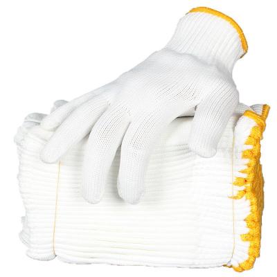 China Lowest Price Anti-Slip In The Market Safety High Quality Protection Knitted Gloves 700g White for sale