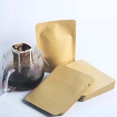 China Tea Customized Printed 10g Coffee Pouch Food Grade 3 Side Flat Seal Mini Coffee Sachet Packaging Bags Foil Drip Coffee Plastic Bag for sale