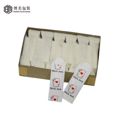 China Manufacturer Biodegradable Wax Coated Loose Custom Stamp To Wrap Mini Vellum Sticker Wax Stamp Paper Bags For Small Business for sale