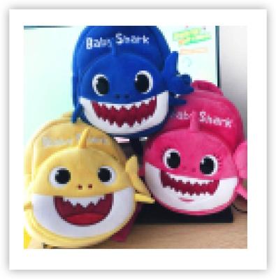 China Student Bags Lovely Backpack Baby Boy Bags Other New Cartoon Shark Plush Baby School Kids Bag Gifts for sale