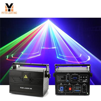 China Stage RGB Laser 1w 2w 3w 4w 5w 8w 10w 30kpps Multi Color Laser Stage Light For Night Club for sale