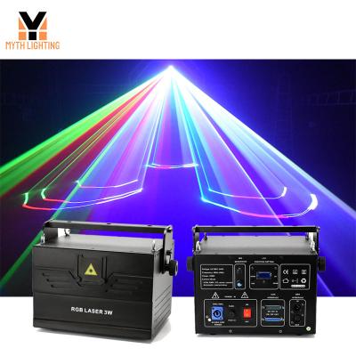 China Miya Laser Light 1w 3w 5w DJ RGB Full Color 3D Animation Laser Projector Stage Light for sale