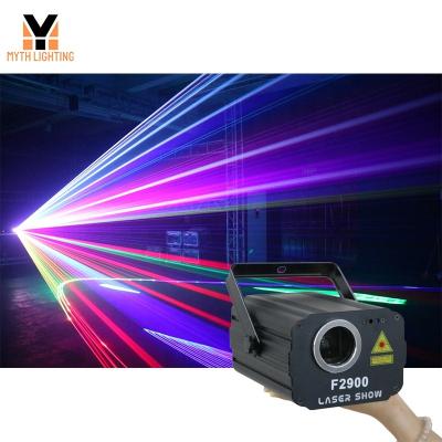 China Portable Stage DJ Disco Home Party Mini Laser Light 2w RGB Laser Light Animation Show for sale