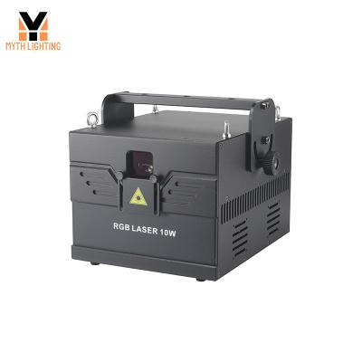 China Programmable RGB 10W Full Color Stage Projector ILDA Laser Show Laser Light for sale