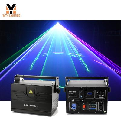 China Stage Maker 30Kpps Multi Color Animation RGB Laser Light 1W 2W 3W 5W 6W 10W for sale