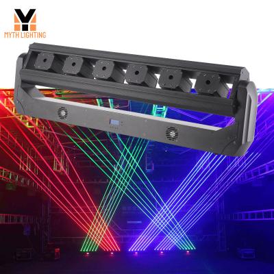 China Stage 6 Moving Eyes 6pcs RGB Laser Bar For Theater Music Bar Event Nightclub for sale