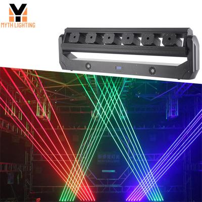 China Stage RGB Stage Lighting 6 Beam Laser Light Moving Main Bar for sale