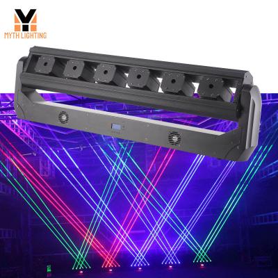 China New Sensation 6 Stage Heads RGB Full Color Beam Moving Head DJ Fat Laser Light For Night Club Bar for sale