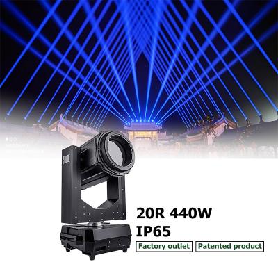 China Stage Beam 440W Sharpy 20R Waterproof Outdoor Moving Beam Light DMX512 IP65 LED SKY SEARCH LIGHT for sale