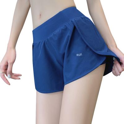 China Ruisef Breathable Summer Marathon Long-Distance Running Quick-Drying Running PA Sports Fitness Loose External Wear Anti-Running Shorts Women for sale