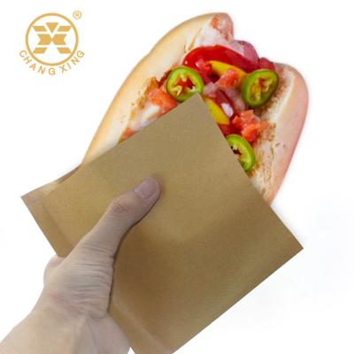 China Greaseproof Custom Logo Printing Coated Double Open Paper Bag For Donuts Packaging for sale