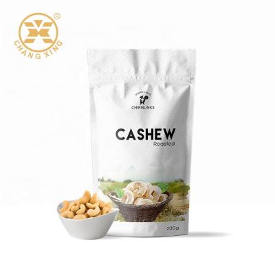 China Moisture Proof Custom Printed Resealable Ziplock Foil Bags Plastic Stand Up Packaging Bags With Logo For Packing Nuts Cracker for sale