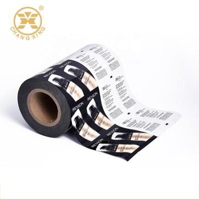 China Al Pe Laminated Custom Printed Pet High Barriers Plastic Packaging Film Facial Shampoo Roll Film Sample Water Soluble Cream Cosmetic Sachet for sale