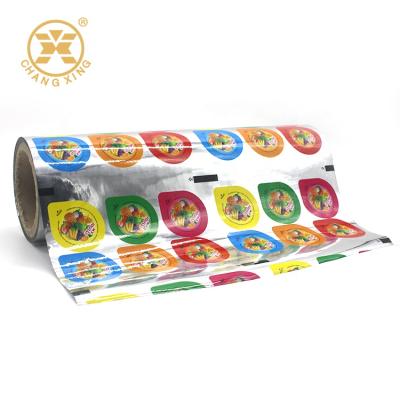 China Barrier Food Packaging Plastic Roll Film Laminating Custom Cup Sealing Film For PP Cup Skin Easy Lidding Film for sale