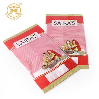 China Three Side Seal Moisture Proof Vacuum Bags For Fried Snacks Food Packaging Nylon Plastic Plastic Bag With Back Seal for sale