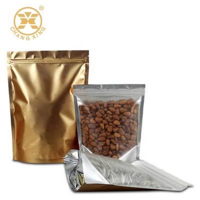 China Flexible Barrier Aluminum Foil Mylar Seeds Packaging Bag Stand Up Pouch With Zipper For Food Packaging Bags for sale