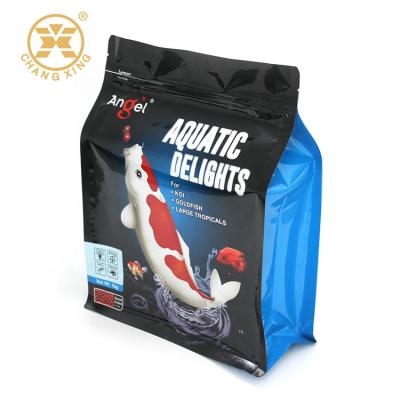 China Custom Design 10kg 15kg 20kg Koi Goldfish Fish Food Feed Packaging Plastic Bags From Barrier Manufacturer for sale