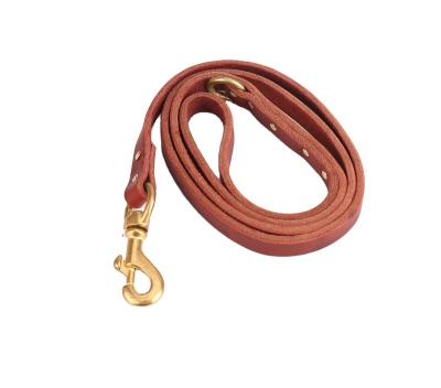 China Walking Dog Premium Quality Easy Control Top Layer Durable Leather Dog Training Leash for sale